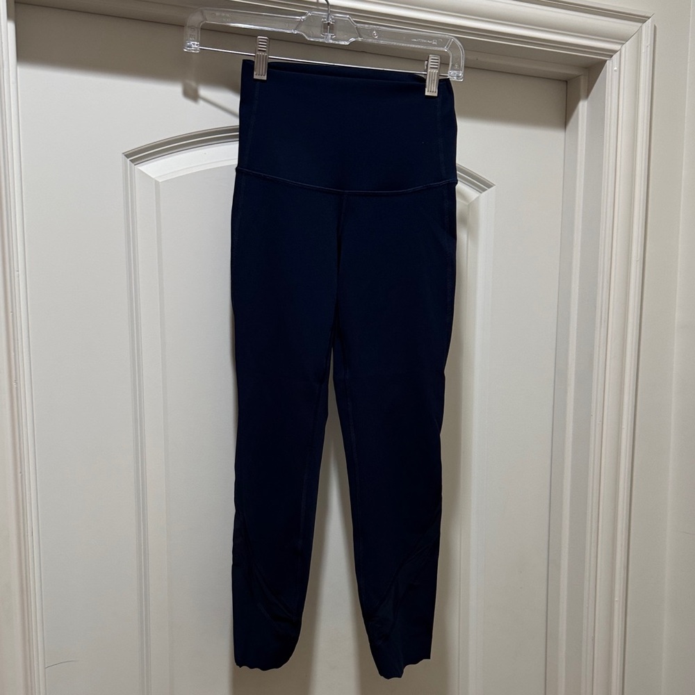 Lulu Lemon Navy High-Waisted Leggings
